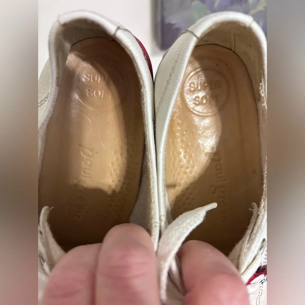 Paul Green white soft leather Carly women’s sneakers size UK 3.5 (US size 6) - Picture 6 of 8